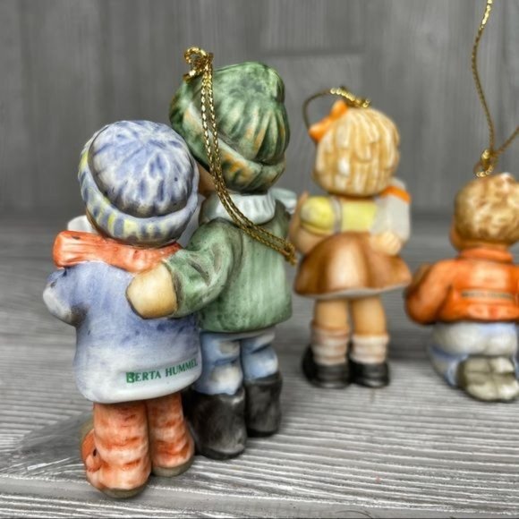 Vintage 1997 goebel Hummel lot of 6 Christmas ornaments children collectible - Picture 4 of 10